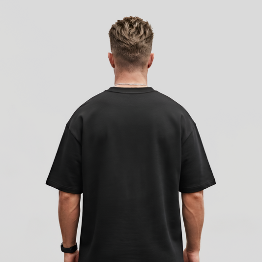 Elossette Essential Oversized Black Tee