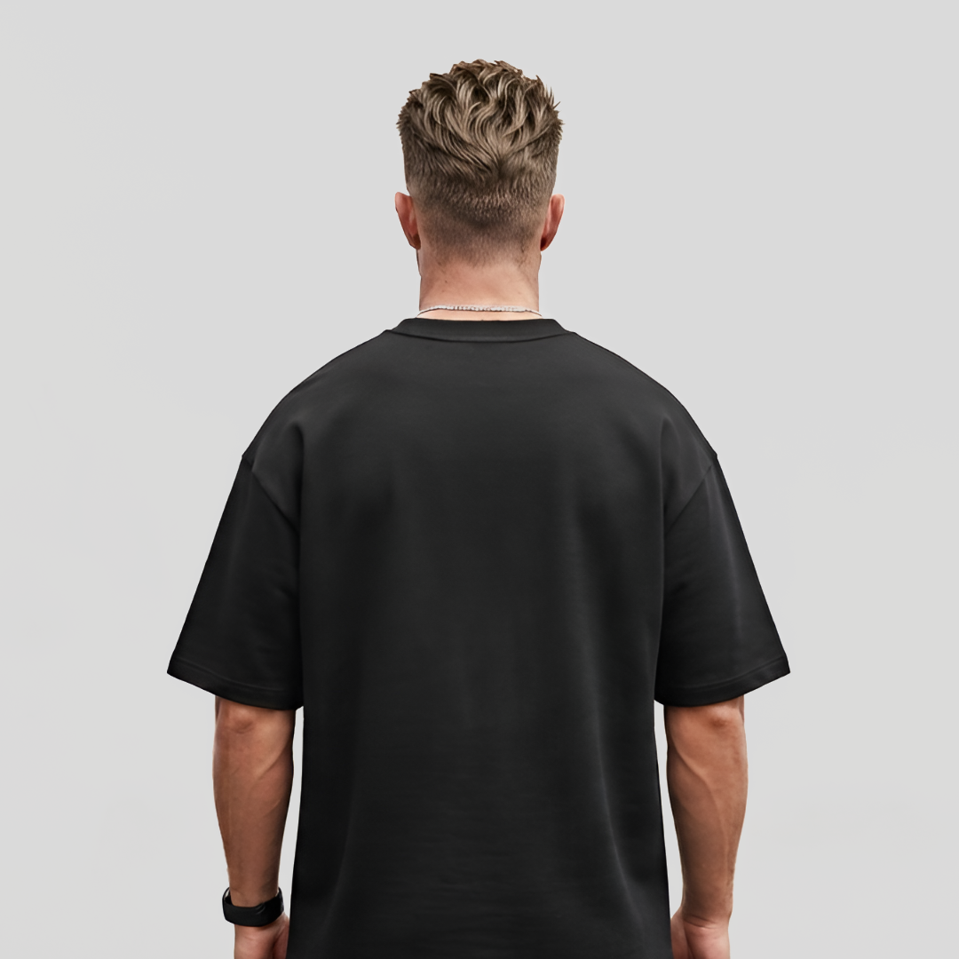 Elossette Essential Oversized Black Tee