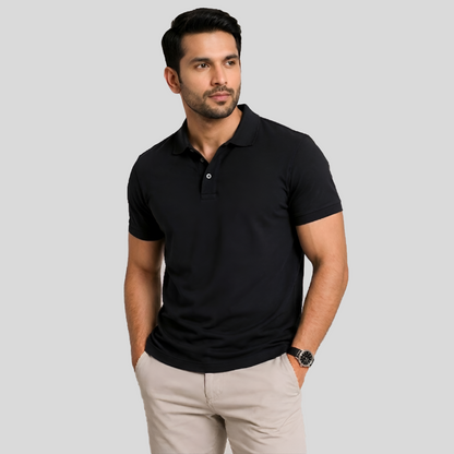 Elossette Premium Polo Shirt for Men | Classic Fit Cotton Polo