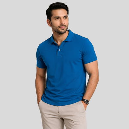 Elossette Premium Polo Shirt for Men | Classic Fit Cotton Polo