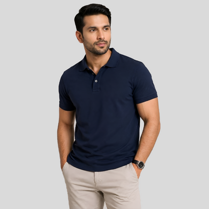 Elossette Premium Polo Shirt for Men | Classic Fit Cotton Polo