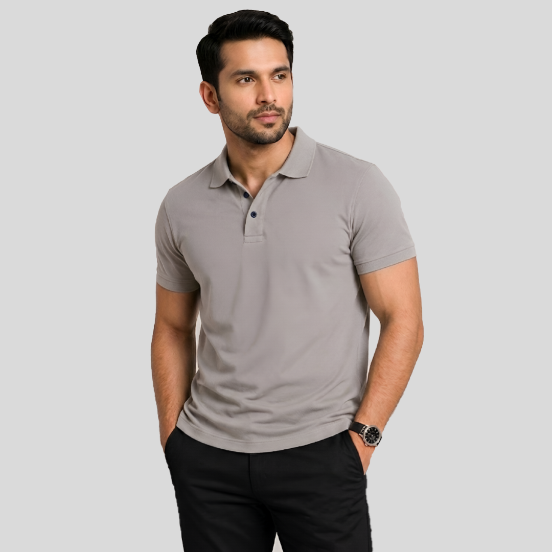 Elossette Premium Polo Shirt for Men | Classic Fit Cotton Polo