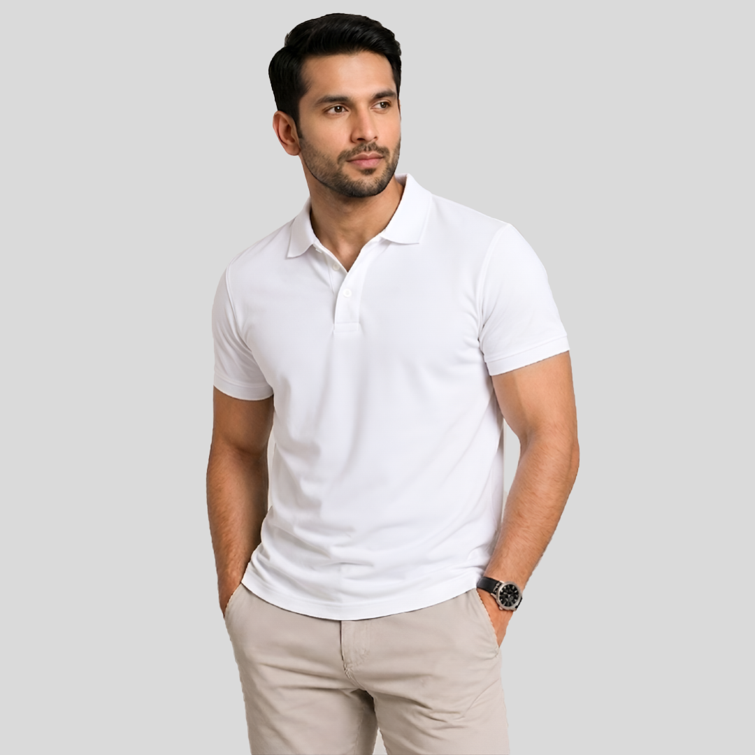 Elossette Premium Polo Shirt for Men | Classic Fit Cotton Polo