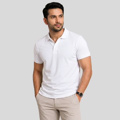 Elossette Premium Polo Shirt for Men | Classic Fit Cotton Polo